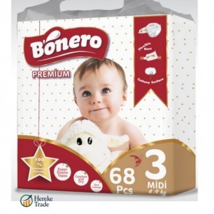 Bonero Baby Diaper Midi 68 Pcs